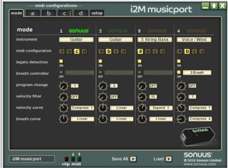 Sonuus I2m - Interface MIDI - Variation 2