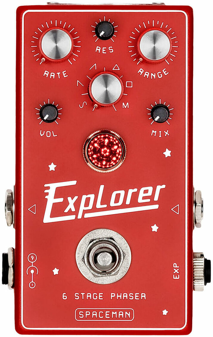 Spaceman Effects Explorer 6 Stage Phaser Red - Pedal de chorus / flanger / phaser / modulación / trémolo - Main picture