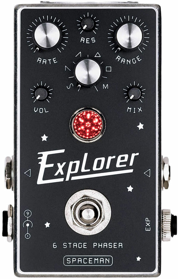 Spaceman Effects Explorer 6 Stage Phaser Silver - Pedal de chorus / flanger / phaser / modulación / trémolo - Main picture