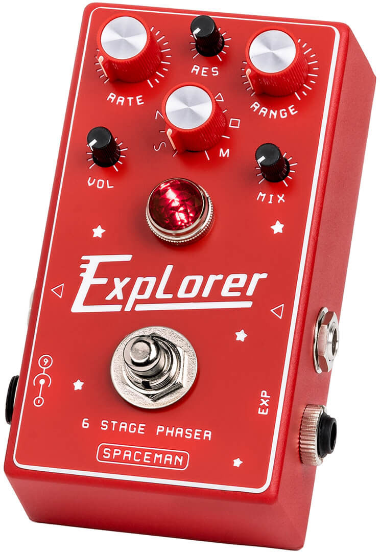 Spaceman Effects Explorer 6 Stage Phaser Red - Pedal de chorus / flanger / phaser / modulación / trémolo - Variation 1