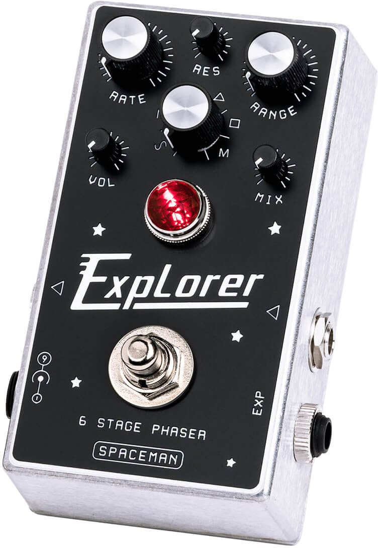 Spaceman Effects Explorer 6 Stage Phaser Silver - Pedal de chorus / flanger / phaser / modulación / trémolo - Variation 1
