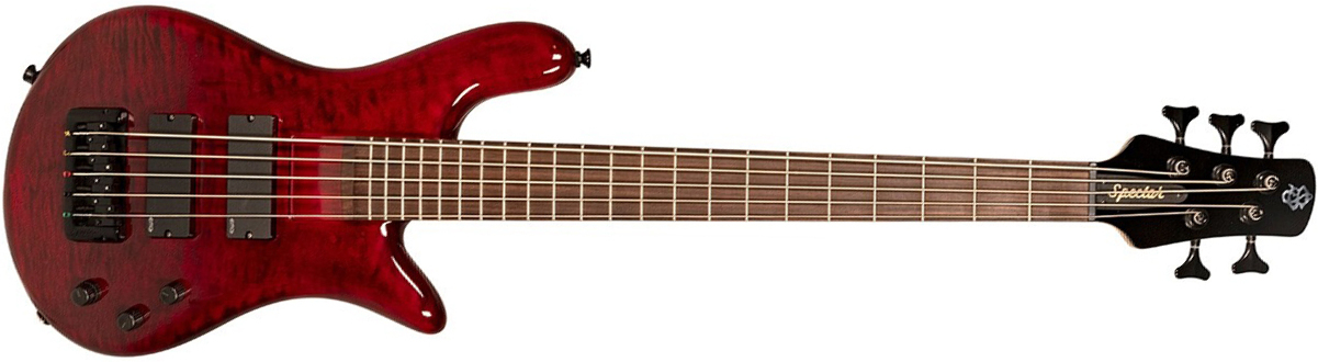 Spector Bantam 5c Diapason Court Active Emg Rw - Black Cherry - Bajo eléctrico de cuerpo sólido - Main picture