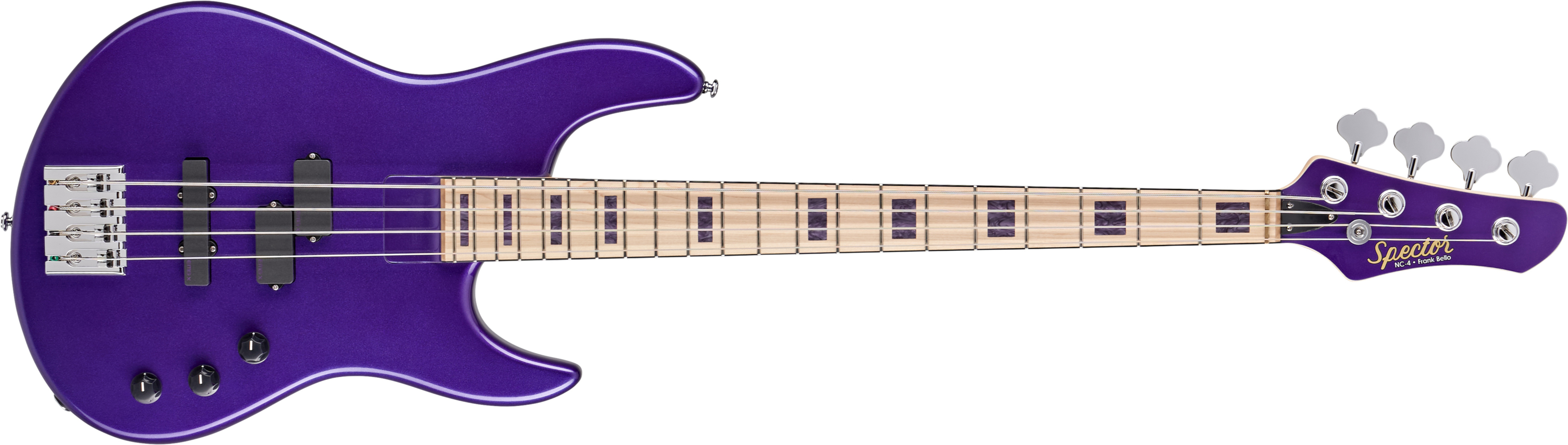 Spector Icon 4 Frank Bello Signature Mn - Purple - Bajo eléctrico de cuerpo sólido - Main picture
