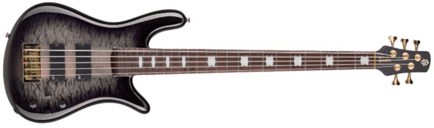 Spector Icon Ns-5 Neck-thru 5-cordes Rw - Black Stain - Bajo eléctrico de cuerpo sólido - Main picture
