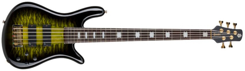 Spector Icon Ns-5 Neck-thru 5-cordes Rw - Haunted Moss - Bajo eléctrico de cuerpo sólido - Main picture