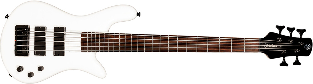 Spector Ns Bantam 5c Diapason Court Active Emg Rw - Solid White - Bajo eléctrico de cuerpo sólido - Main picture