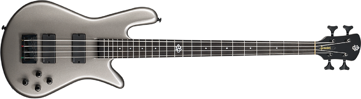 Spector Ns Ethos Hp 4 Eb - Gunmetal Grey Gloss - Bajo eléctrico de cuerpo sólido - Main picture