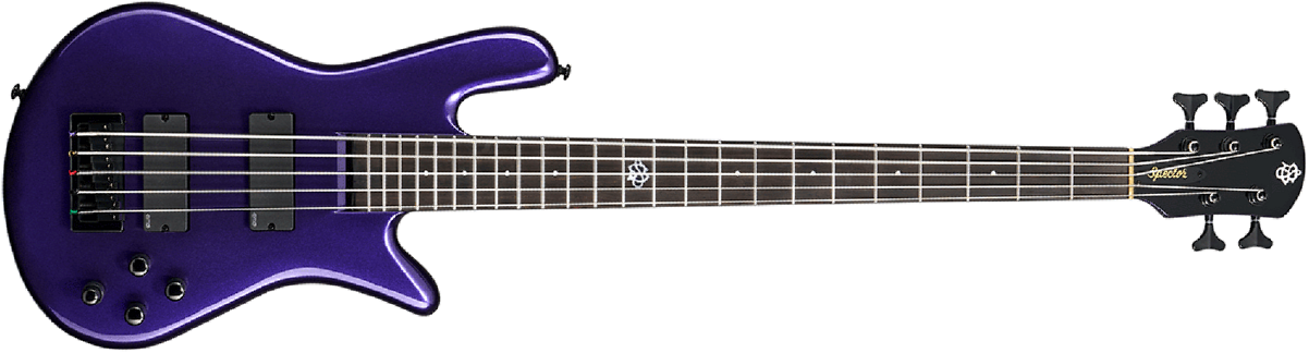 Spector Ns Ethos Hp 5 Eb - Plum Crazy Gloss - Bajo eléctrico de cuerpo sólido - Main picture