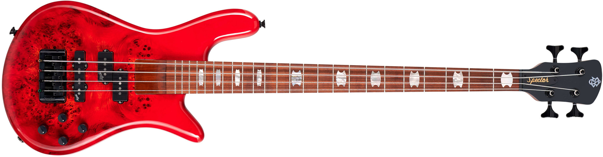 Spector Ns Eurobolt 4c Active Aguilar Mn - Inferno Red - Bajo eléctrico de cuerpo sólido - Main picture