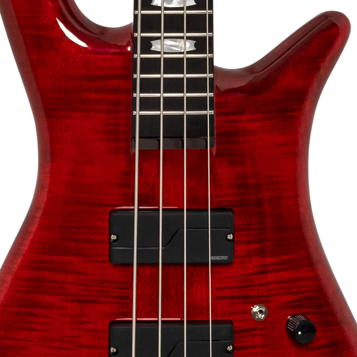 Spector Rudy Sarzo Lt4 Euro Signature Rw - Scarlett Red Gloss - Bajo eléctrico de cuerpo sólido - Variation 1