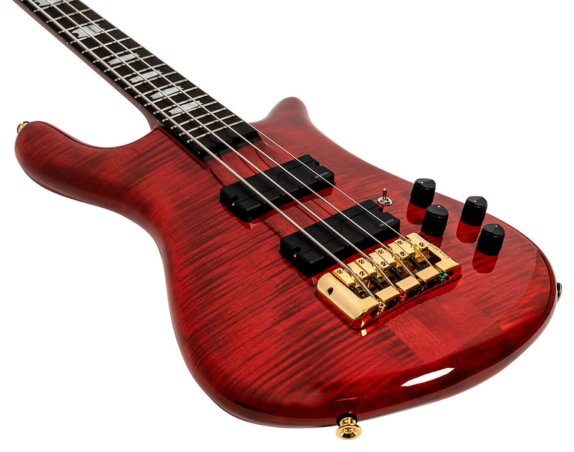 Spector Rudy Sarzo Lt4 Euro Signature Rw - Scarlett Red Gloss - Bajo eléctrico de cuerpo sólido - Variation 2