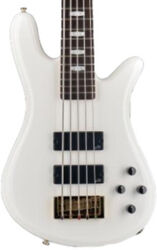 Bajo eléctrico de cuerpo sólido Spector                        Icon NS-5 - White gloss
