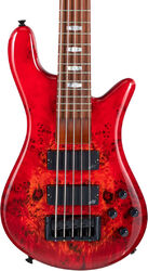 Bajo eléctrico de cuerpo sólido Spector                        NS Eurobolt 5 - Inferno red gloss