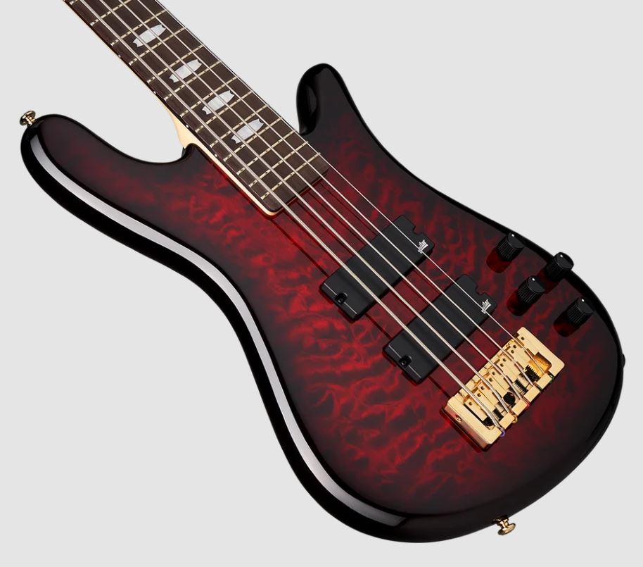 Spector Icon Ns-2 Bolt-on 5-cordes Rw - Black Cherry Gloss - Bajo eléctrico de cuerpo sólido - Variation 4