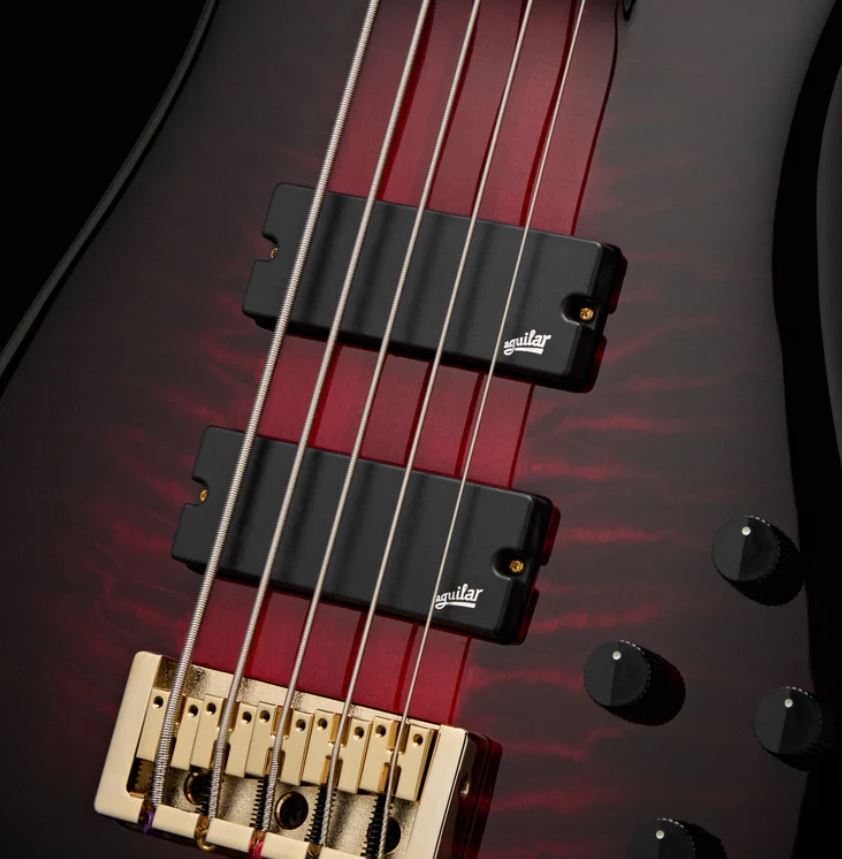 Spector Icon Ns-5 Neck-thru 5-cordes Rw - Purple Cherry - Bajo eléctrico de cuerpo sólido - Variation 1
