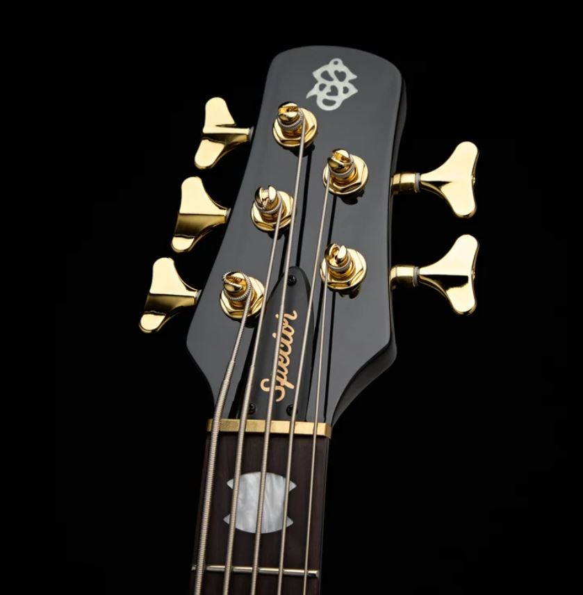 Spector Icon Ns-5 Neck-thru 5-cordes Rw - Black And Blue - Bajo eléctrico de cuerpo sólido - Variation 1
