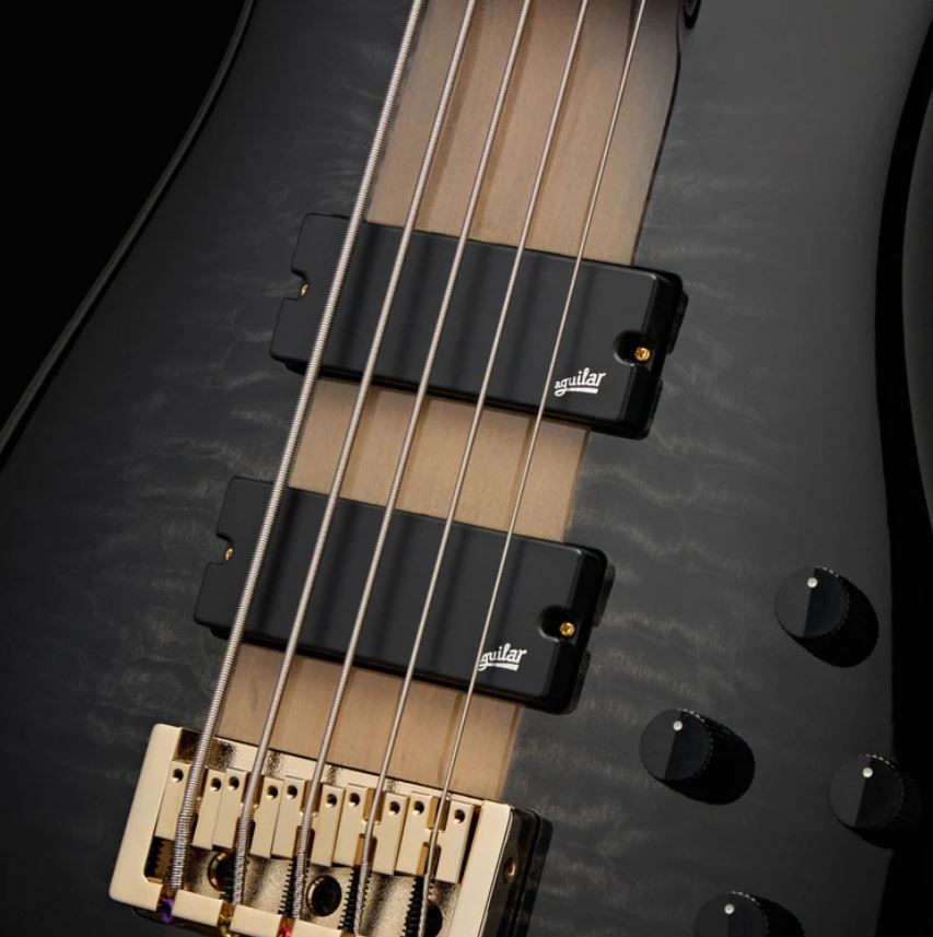 Spector Icon Ns-5 Neck-thru 5-cordes Rw - Black Stain - Bajo eléctrico de cuerpo sólido - Variation 1