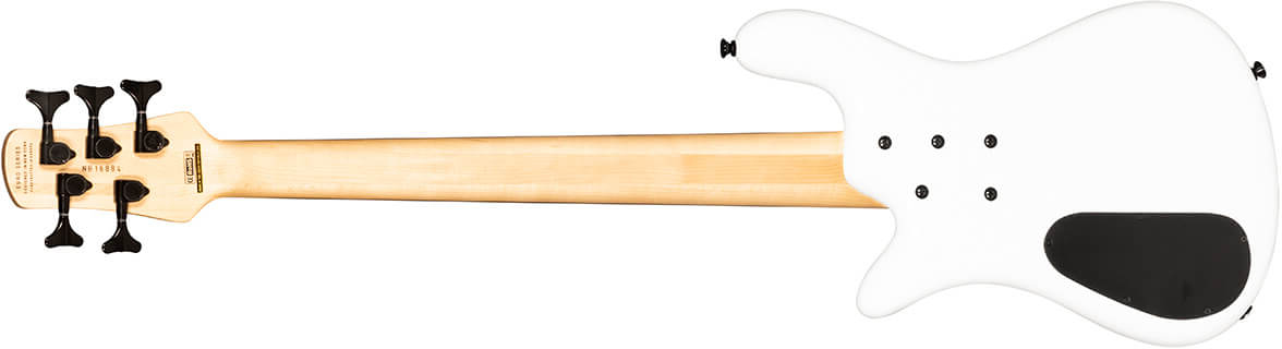 Spector Ns Bantam 5c Diapason Court Active Emg Rw - Solid White - Bajo eléctrico de cuerpo sólido - Variation 1