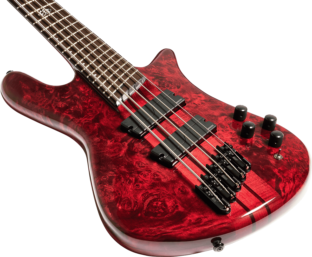 Spector Ns Dimension 5 Fishman We - Inferno Red Gloss - Bajo eléctrico de cuerpo sólido - Variation 2