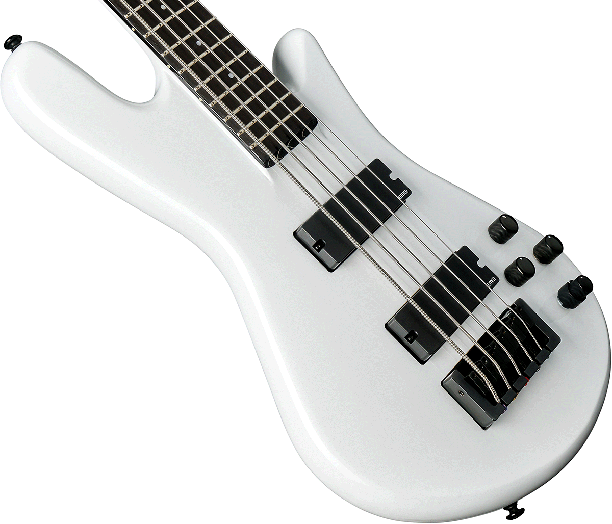 Spector Ns Ethos Hp 5 Eb - Metallic White - Bajo eléctrico de cuerpo sólido - Variation 2