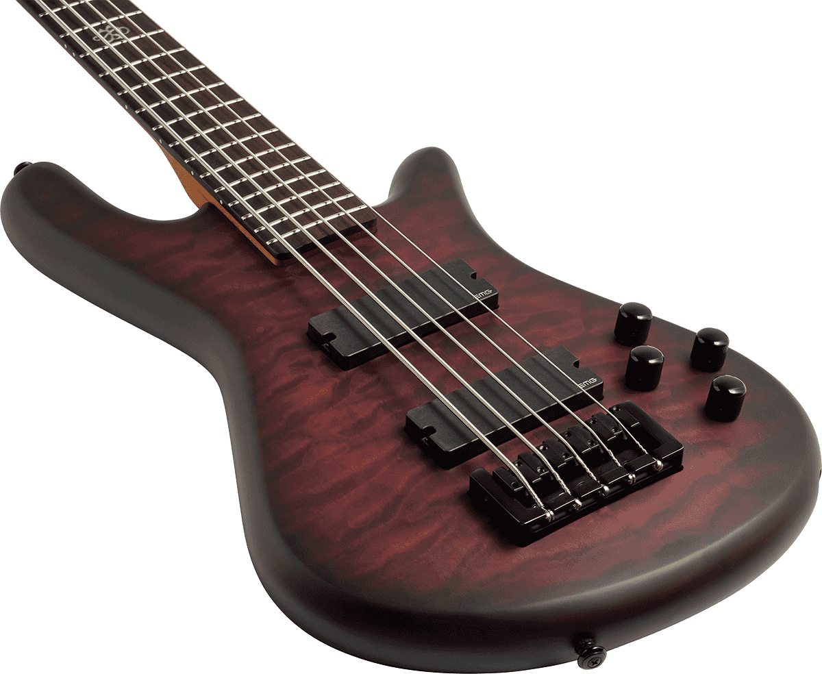 Spector Ns Pulse Ii 5c Active Emg Eb - Black Cherry Matte - Bajo eléctrico de cuerpo sólido - Variation 2