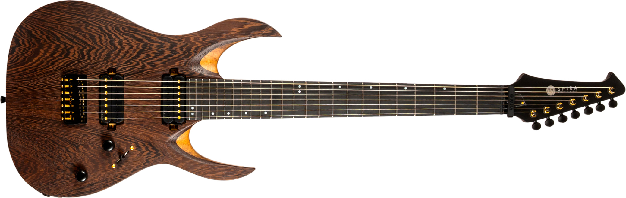 Spira Guitars S1007 Pro 7c Baryton 2h Ht Eb - Satin Natural - Guitarra eléctrica barítono - Main picture