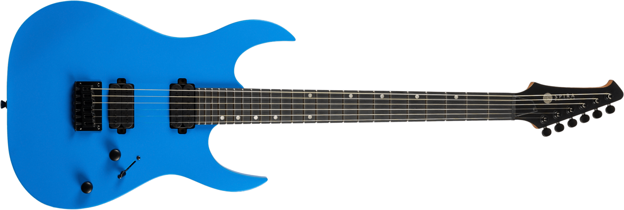 Spira Guitars S400 Mbl 2h Ht Eb - Blue Satin - Guitarra electrica metalica - Main picture