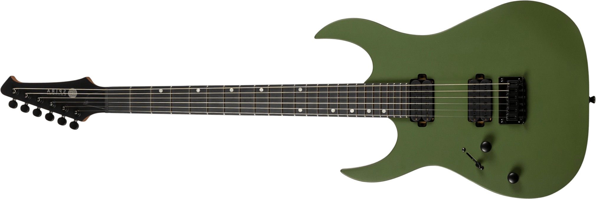 Spira Guitars S400 Mgr Lh Gaucher 2h Ht Eb - Satin Dark Green - Guitarra electrica para zurdos - Main picture