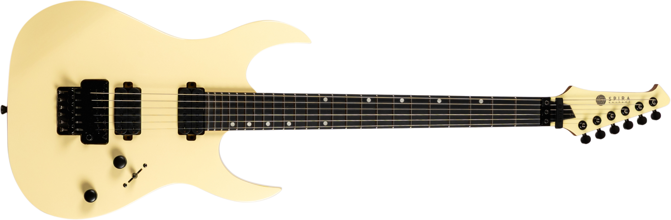 Spira Guitars S420 Awh 2h Fr Eb - Alpine White - Guitarra eléctrica con forma de str. - Main picture