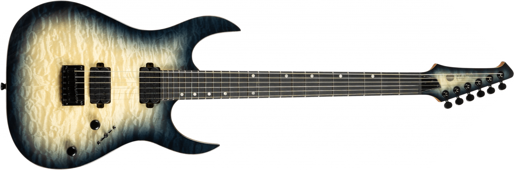 Spira Guitars S500q Gye E 2h Ht Eb - Trans Grey - Guitarra electrica metalica - Main picture