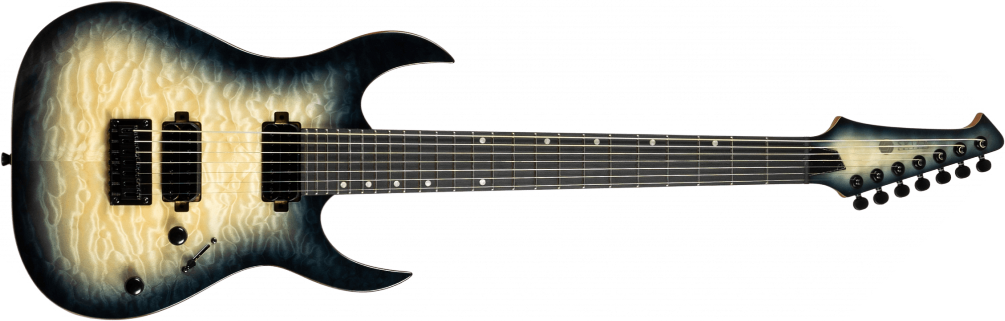 Spira Guitars S507 Qgy E 7c Baritone 2h Ht Eb - Trans Grey - Guitarra eléctrica de 7 cuerdas - Main picture