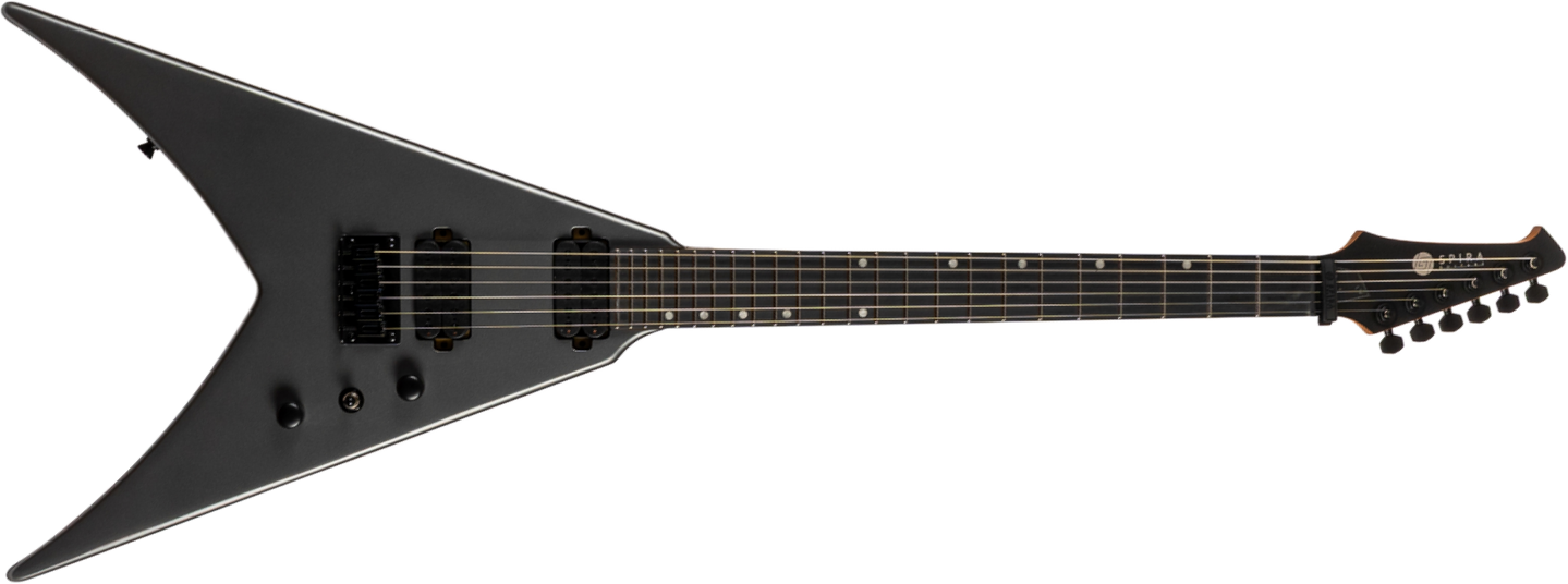 Spira Guitars V400 Msl 2h Ht Eb - Satin Silver - Guitarra electrica metalica - Main picture