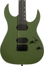 Guitarra electrica metalica Spira guitars S-400 MGR - Satin dark green