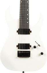 Guitarra eléctrica barítono Spira guitars S-407 MWH 7-string - Satin white