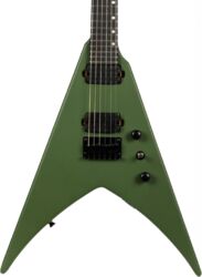 Guitarra electrica metalica Spira guitars V-400 MGR - Satin green