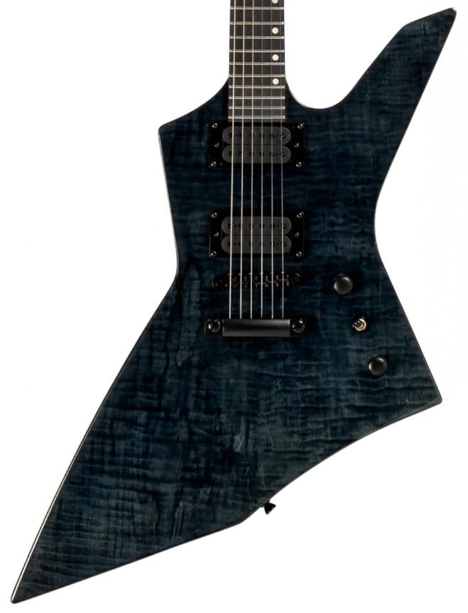 Guitarra electrica metalica Spira guitars X-500 TBK E - Trans black