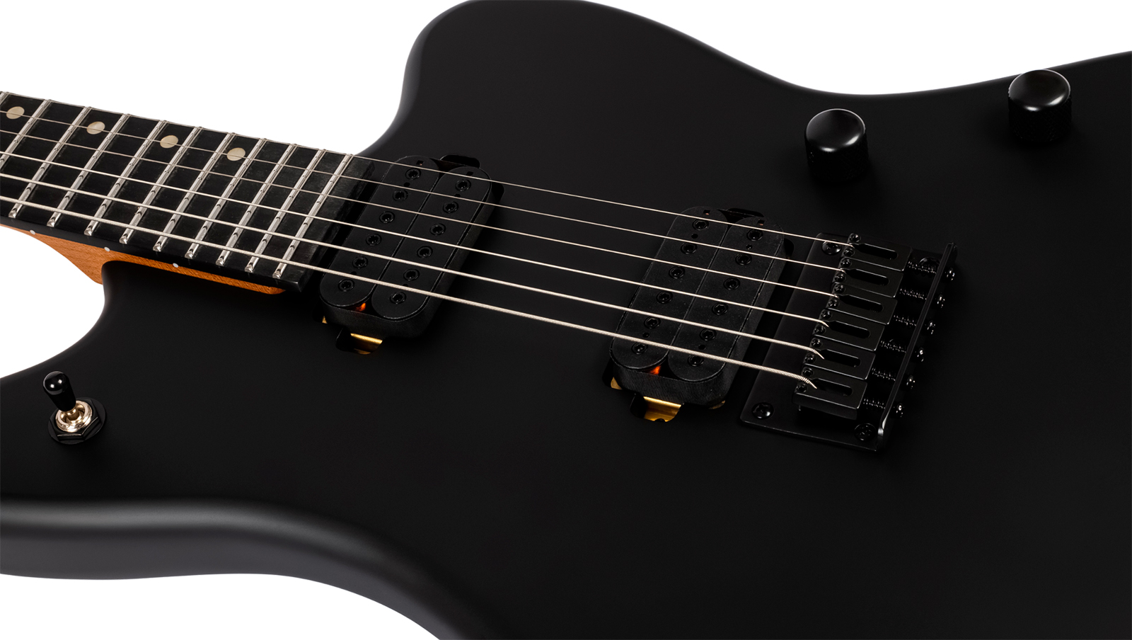 Spira Guitars J400 Mbk 2h Ht Rw - Black Satin - Guitarra eléctrica de doble corte - Variation 3