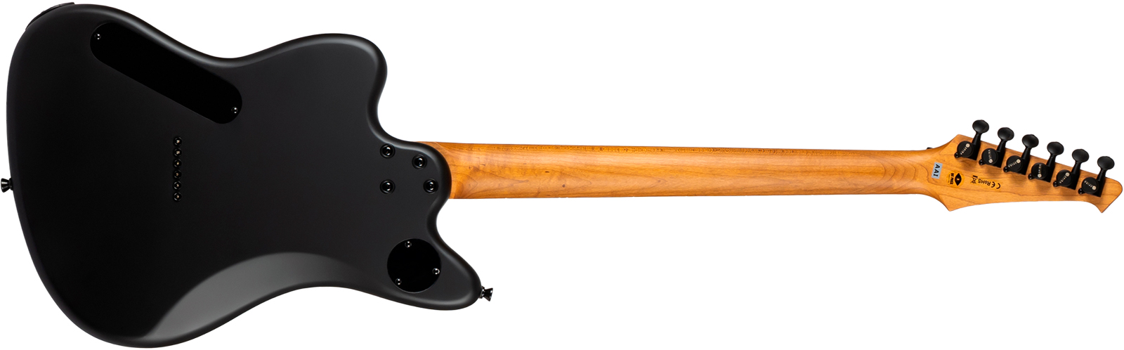 Spira Guitars J400 Mbk Baryton 2h Ht Eb - Black Satin - Guitarra eléctrica barítono - Variation 1