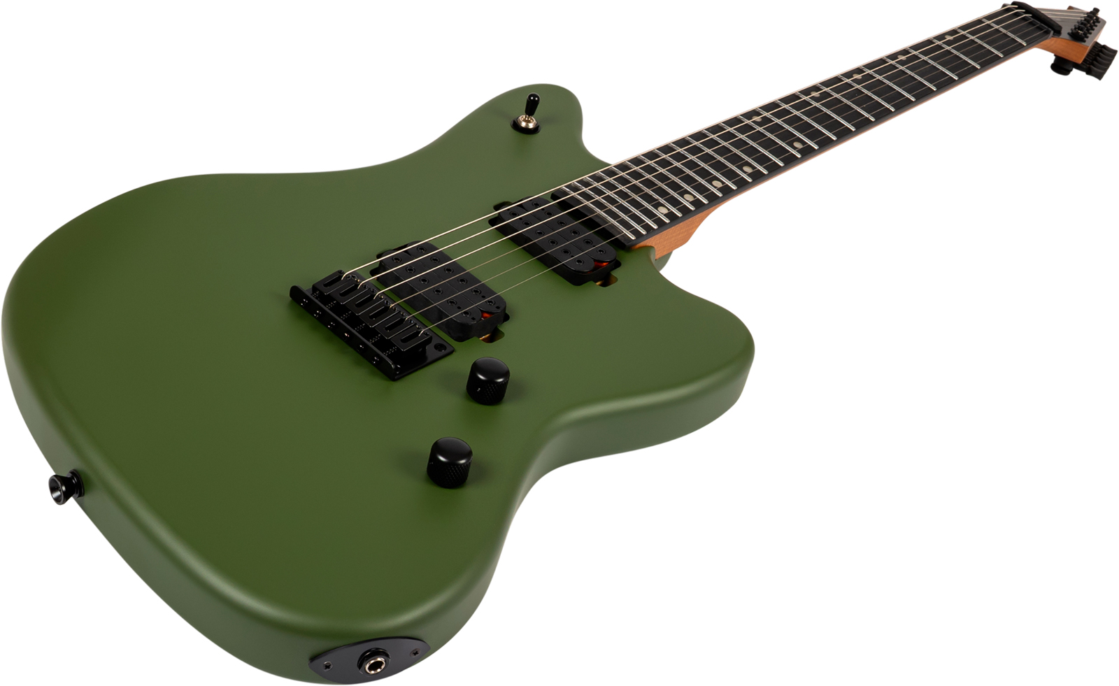 Spira Guitars J400 Mgr 2h Ht Rw - Green Satin - Guitarra eléctrica de doble corte - Variation 2