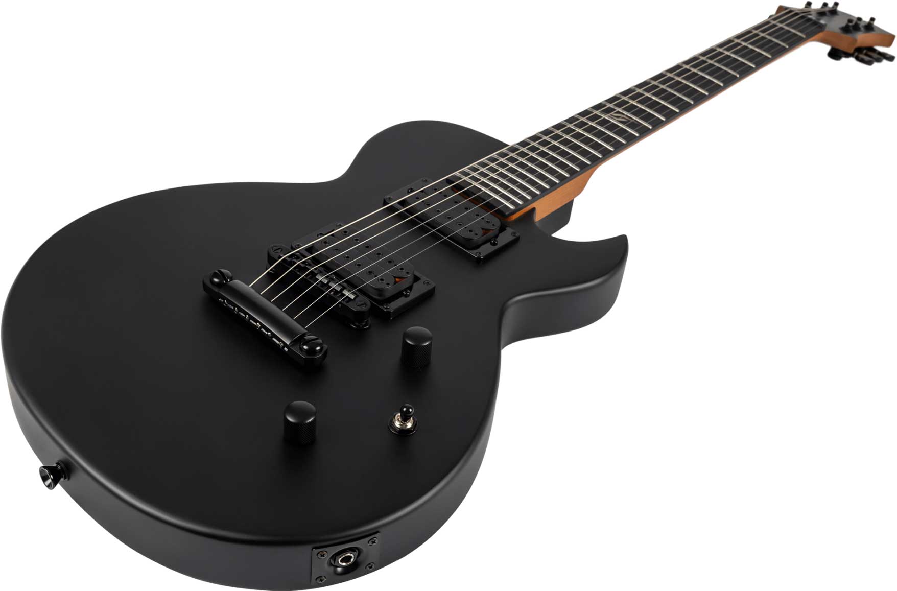 Spira Guitars L400 Mbk 2h Ht Eb - Satin Black - Guitarra electrica metalica - Variation 2
