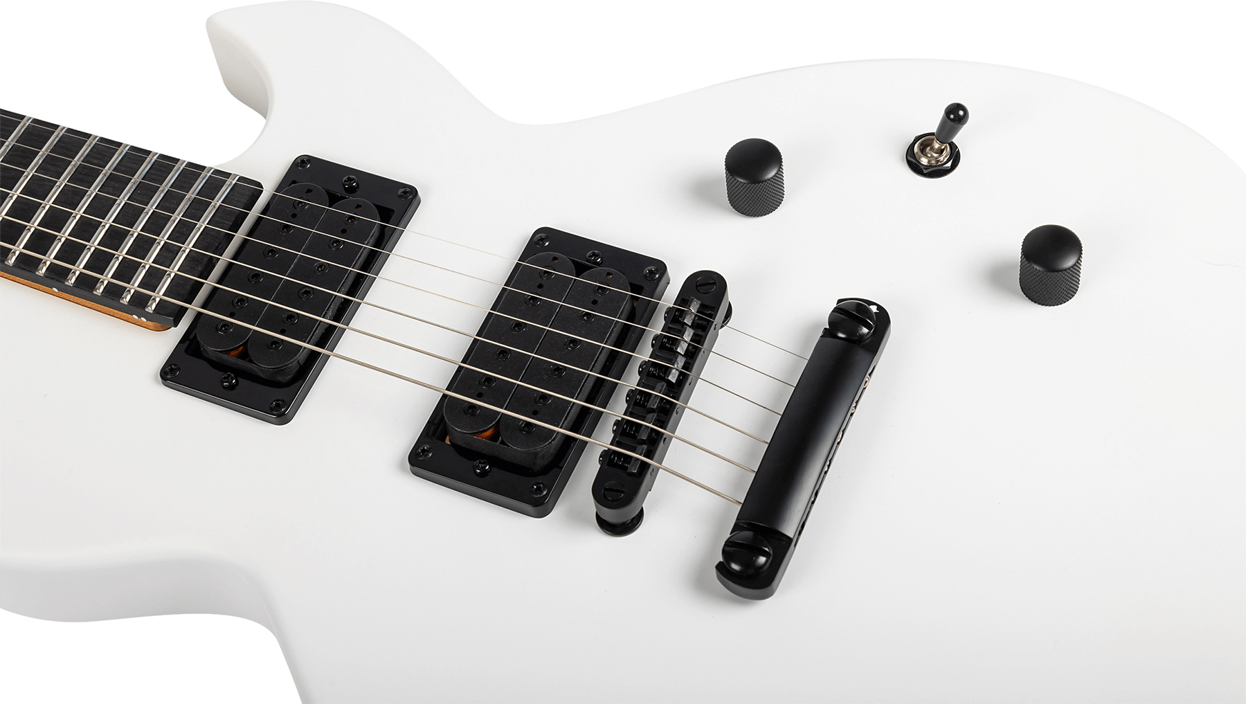 Spira Guitars L400 Mhw 2h Ht Eb - White Satin - Guitarra electrica metalica - Variation 3
