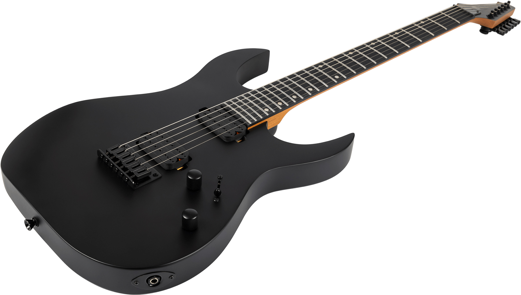 Spira Guitars S400 Mbk 2h Ht Eb - Guitarra electrica metalica - Variation 2