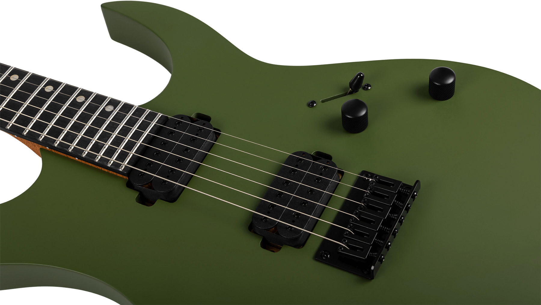 Spira Guitars S400 Mgr 2h Ht Eb - Satin Dark Green - Guitarra electrica metalica - Variation 3