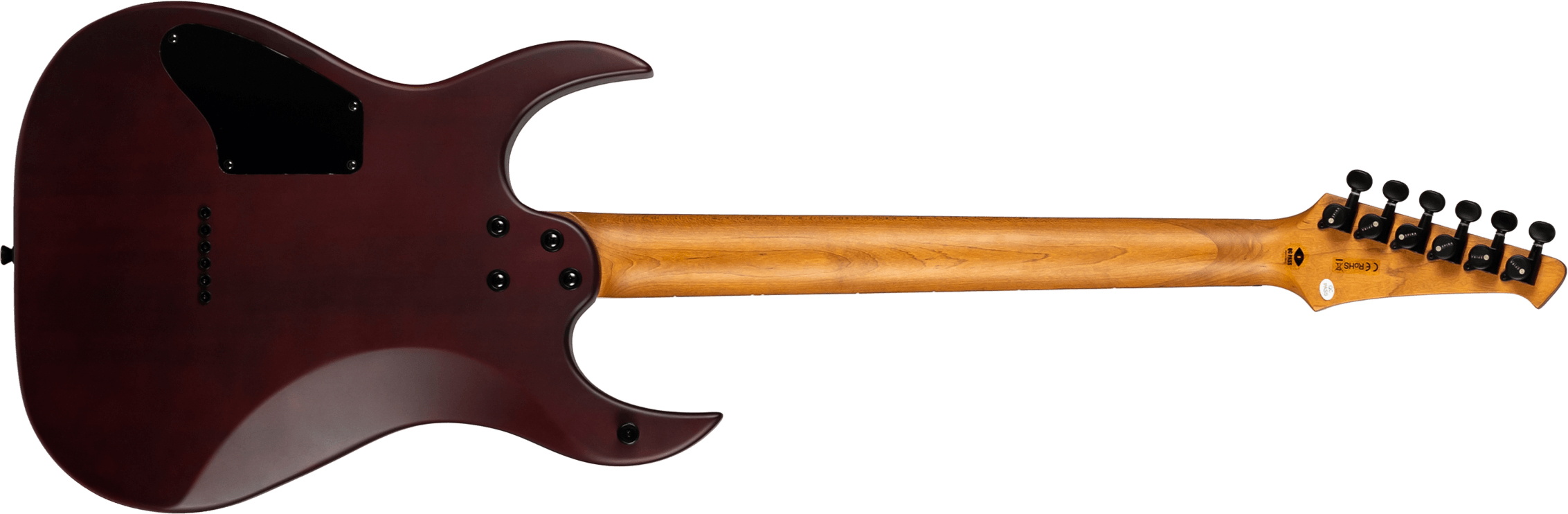 Spira Guitars S400 Mwr 2h Ht Eb - Satin Wine Red - Guitarra electrica metalica - Variation 1