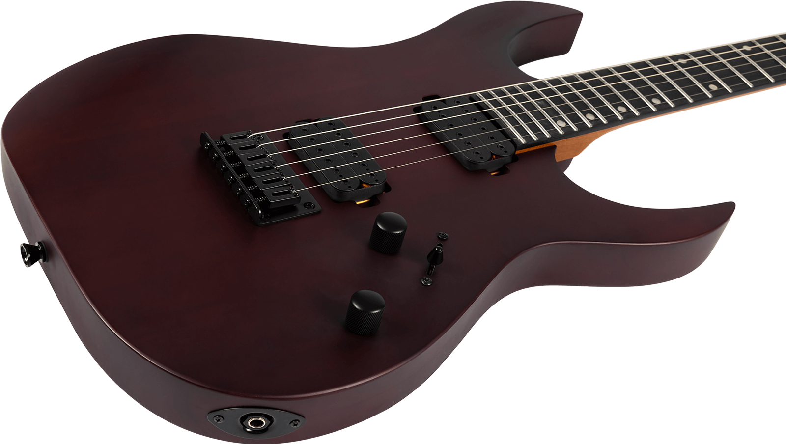 Spira Guitars S400 Mwr 2h Ht Eb - Satin Wine Red - Guitarra electrica metalica - Variation 2