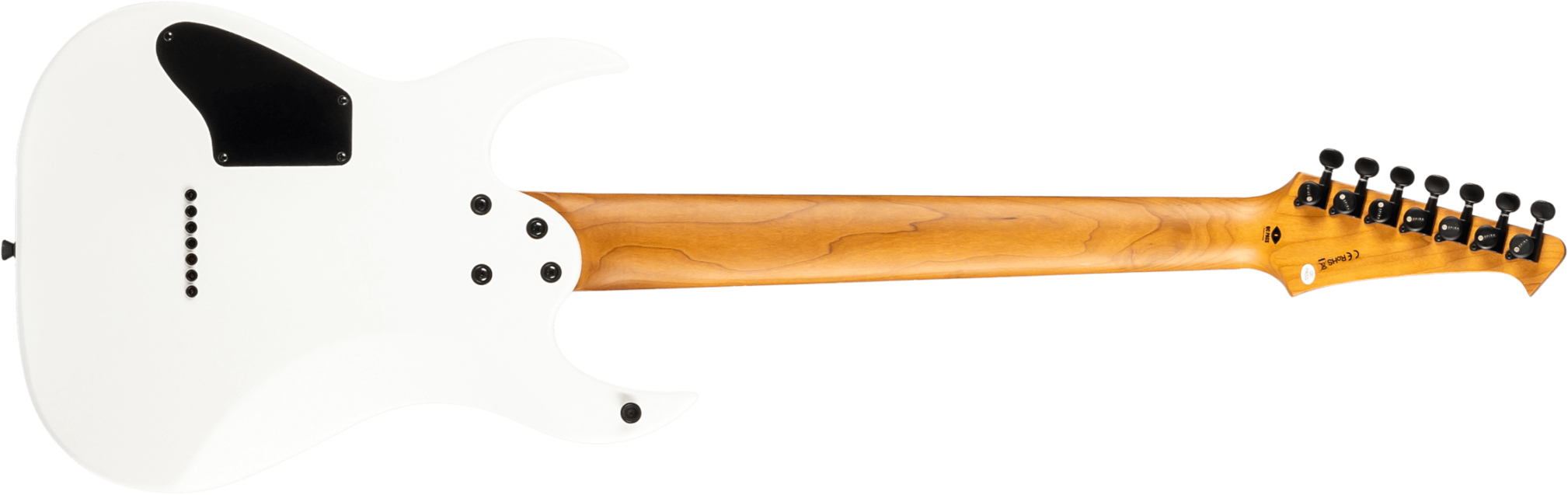 Spira Guitars S407 Mwh 7c Baryton 2h Ht Eb - Satin White - Guitarra eléctrica barítono - Variation 1