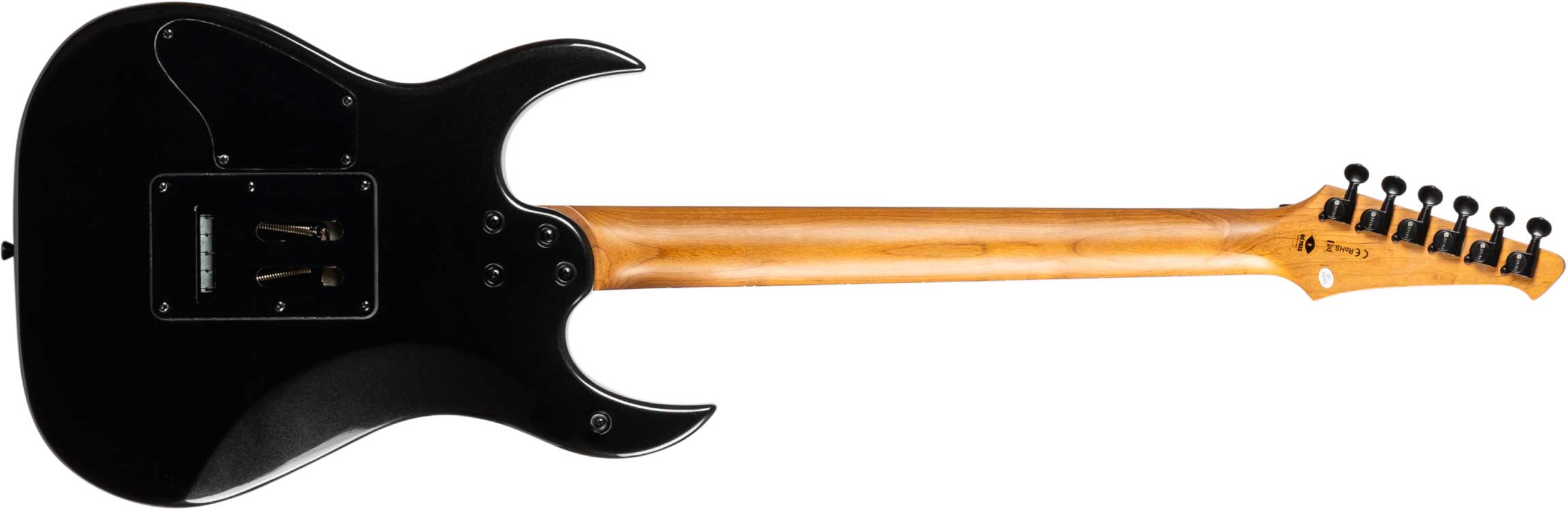 Spira Guitars S420 Bk 2h Fr Eb - Black - Guitarra eléctrica con forma de str. - Variation 1