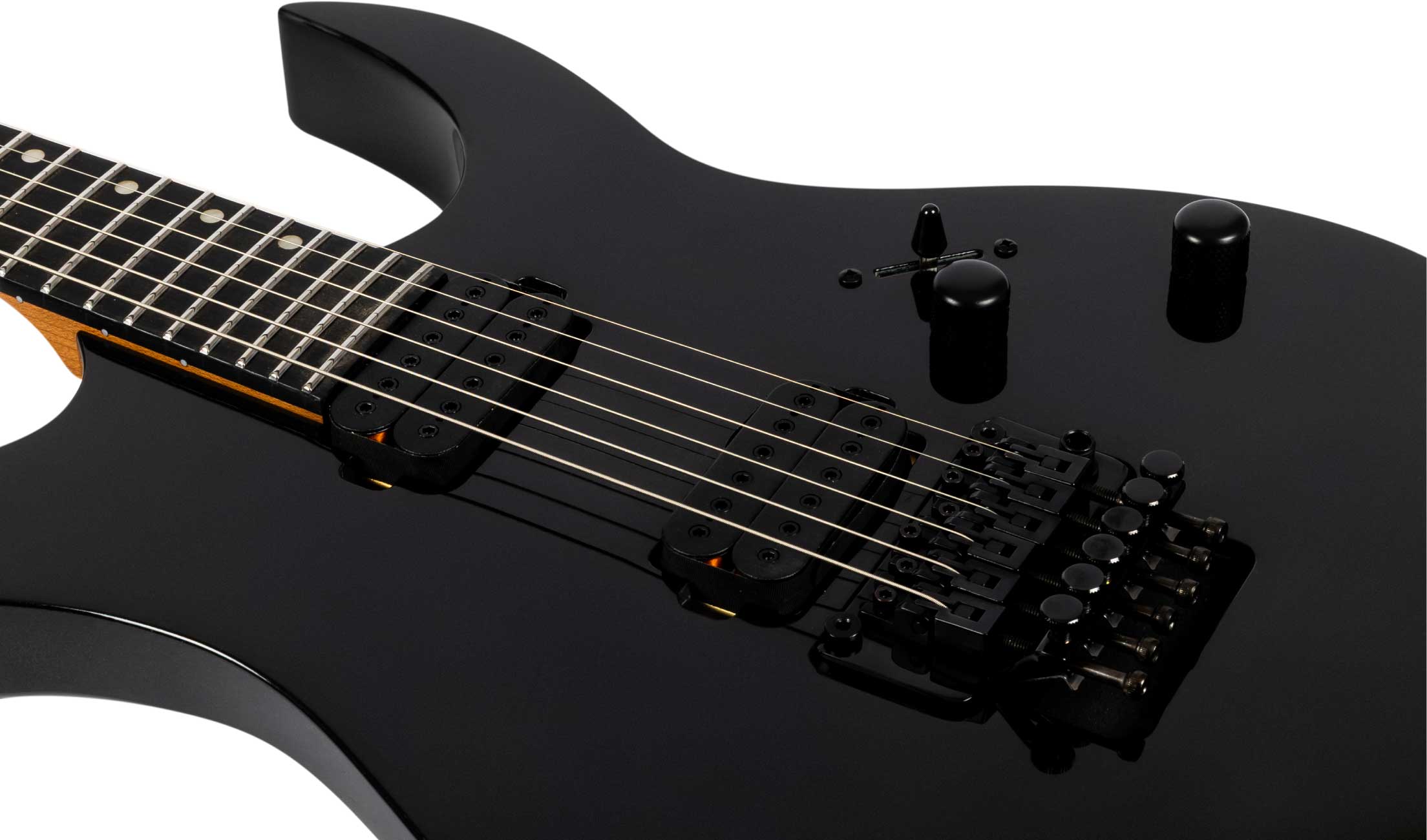 Spira Guitars S420 Bk 2h Fr Eb - Black - Guitarra eléctrica con forma de str. - Variation 3