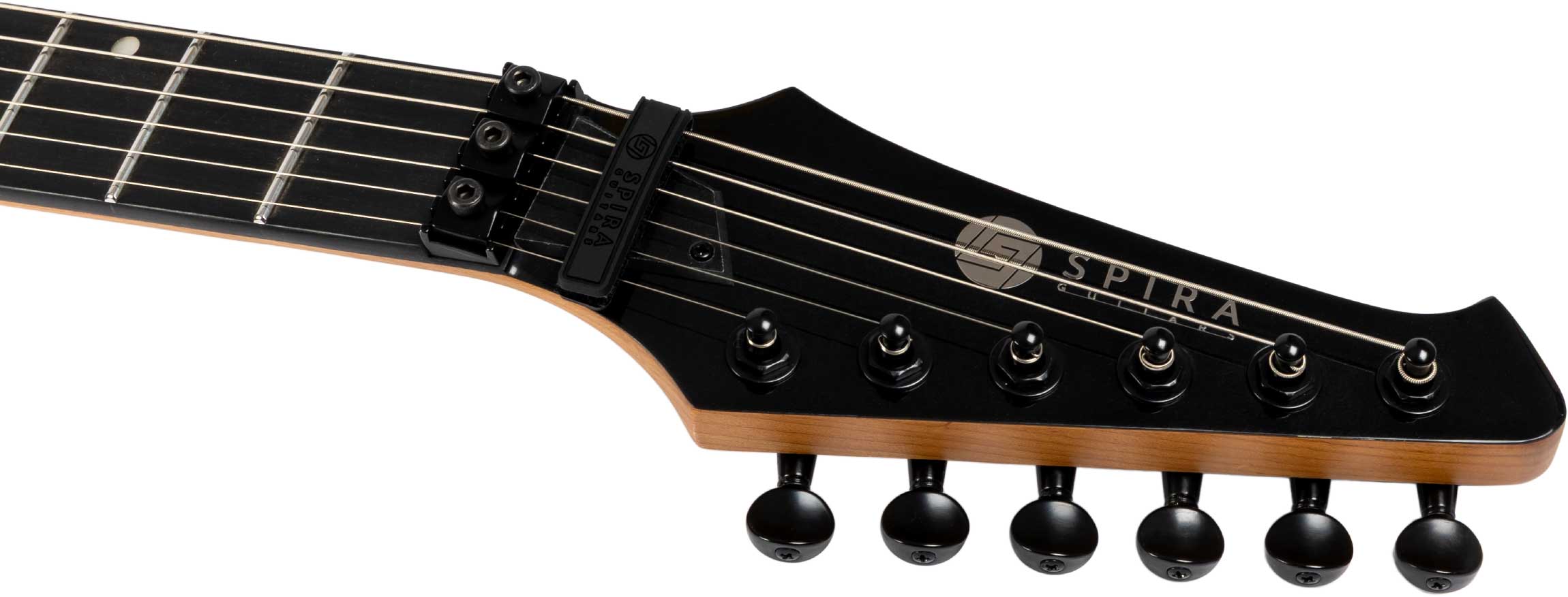 Spira Guitars S420 Bk 2h Fr Eb - Black - Guitarra eléctrica con forma de str. - Variation 4