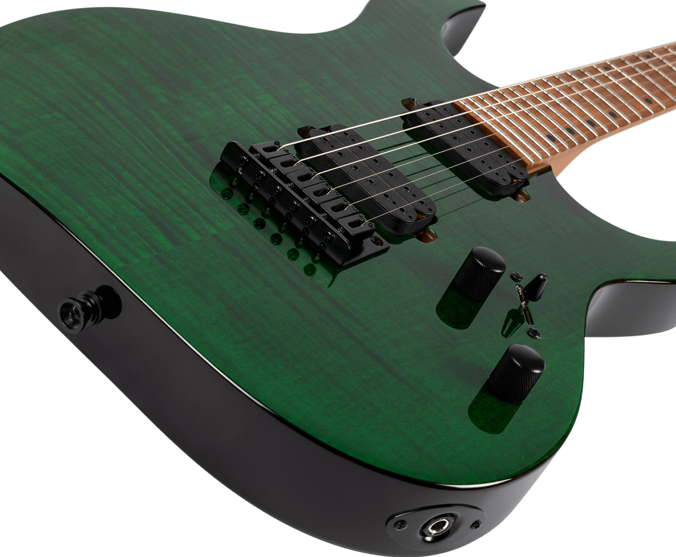 Spira Guitars S450 Tgr 2h Ht Mn - Trans Green - Guitarra electrica metalica - Variation 3